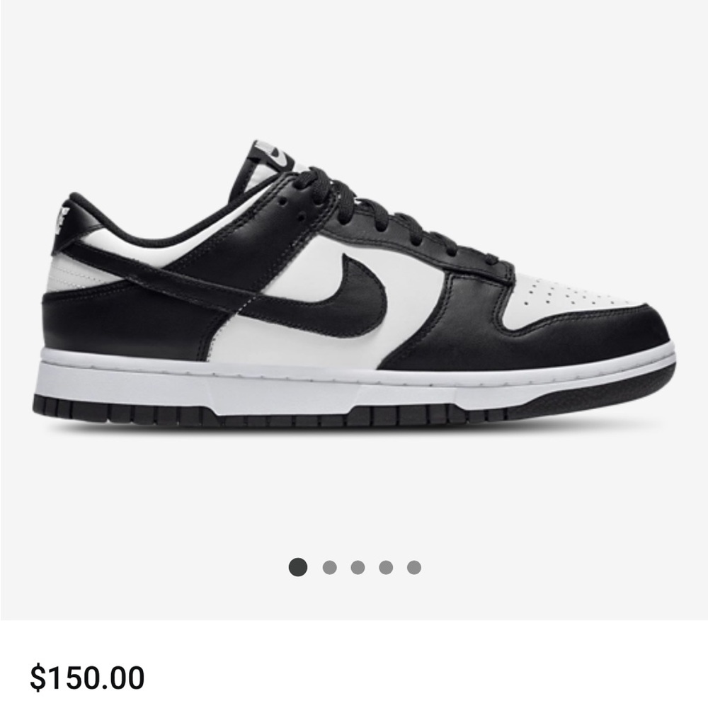 Nike Dunk Low Women's Black and White Sneakers